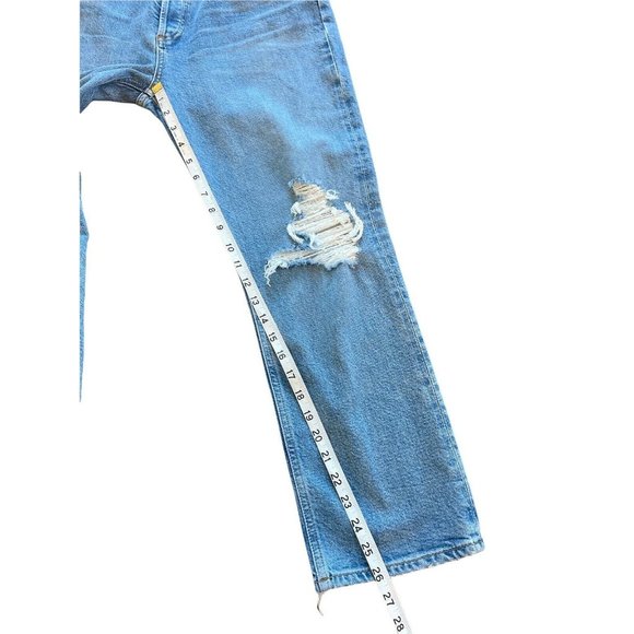 Agolde Riley High Rise Straight Crop Jeans Whiplash NWT - Picture 8 of 10